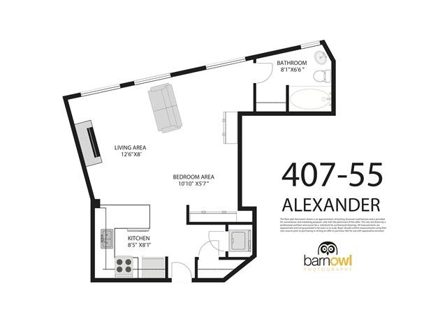# 407 55 ALEXANDER ST, Vancouver - V871205